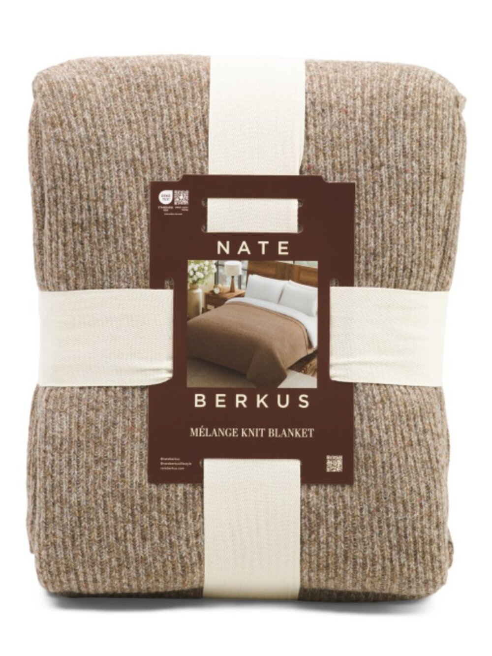 NATE BERKUS Wool Blend Knit Blanket